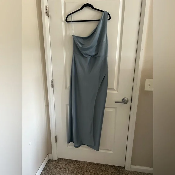 Bhldn Dresses | Bhldn Asymmetrical Green And Blue Cocktail Dress | Color: Blue/Green | Size: 14 | Misskartiaj's Closet
